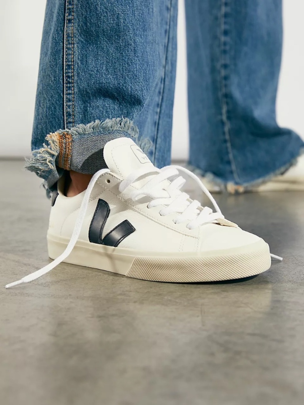New VEJA x Free People Veja Campo Sneakers Shoes White/Black sz 9/40
